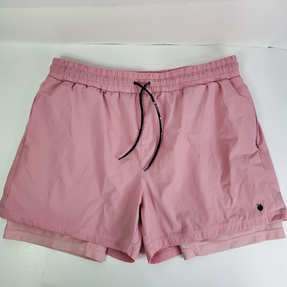 FLEXLIVING Men’s Extra Large ACTIVE LINER SHORTS Peach Leg Day Sunlight Pink